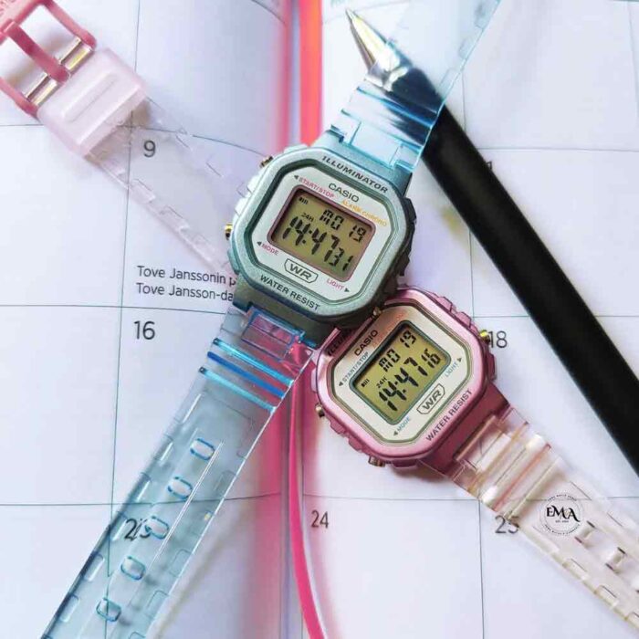 صفحه کاسیو LA-20WHS-4ADF با نور LED و پس‌تاب